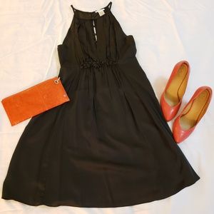 (Esley) Little Black Dress with embellished high